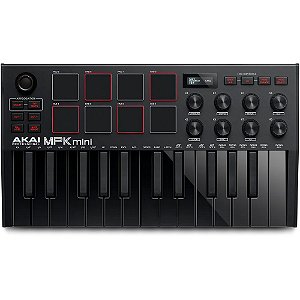 Teclado Akai Professional MPK Mini MK3 Controlador MIDI de 25 teclas