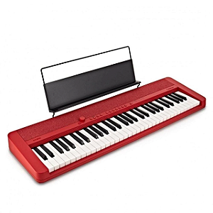 Teclado portátil sensível ao toque de 61 teclas Casio CT-S1 Casiotone (vermelho)