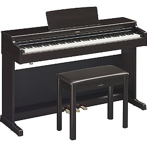 Piano Digital Yamaha YDP-165R Arius Rosewood 88 Teclas com Banco