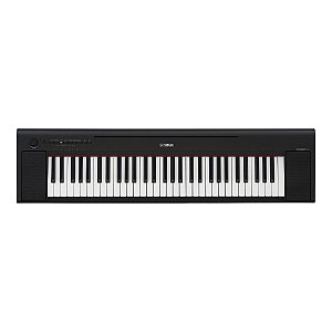 Piano digital portátil Yamaha NP-15 Piaggero de 61 teclas (preto) ck