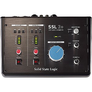 Interface de Áudio Solid State Logic SSL 2+ Plus USB C com 2 entradas e 4 saídas e MIDI