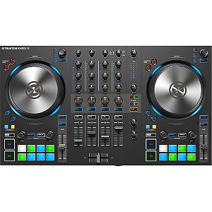 Controlador DJ Native Instruments Traktor Kontrol S3 com 4 canais