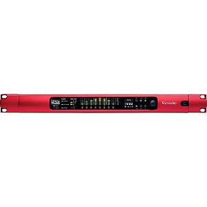Pré-amplificador Focusrite RedNet MP8R DANTE com 8 canais de entradas