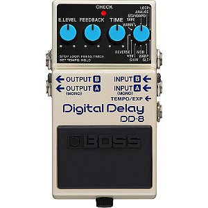 Pedal de delay digital BOSS DD-8 para guitarras elétricas