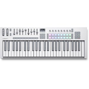 Novation Launchkey 49 Teclas Mk4 Teclado Controlador Midi USB Branco
