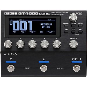 Boss GT1000 Core Pedaleira de efeitos e Amp para Guitarra e Baixo