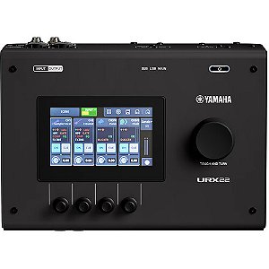 Interface de áudio USB C Yamaha URX22 4x2 preta