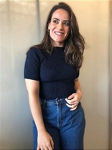 Tricot Cropped Canelado