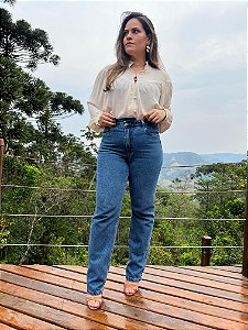 Calça Jeans Reta