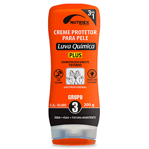 Creme Protetor Luva Química 3 em 1 Nutriex Grupo 3 200g