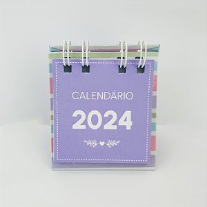 Mini Calendário de Mesa 2024 (12 unidades)