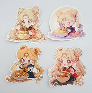 Sticker Adesivo Sailor Moon Ramen  em Vinil