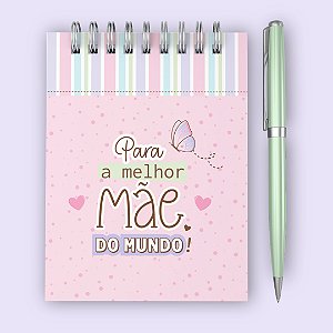 Bloco de Anotações A6 - Delicado (Para Melhor Mãe do Mundo)