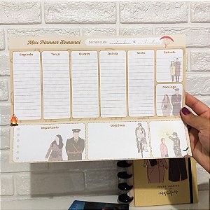 Planner Semanal Destacável A4 - Pousando no Amor
