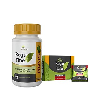 Regu Fine MAIS + Chá Regulife Frutas Vermelhas 30 sachês