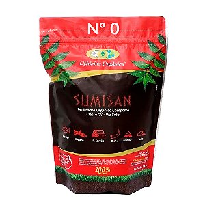 Sumisan Nº 0 - Pó de Carvão Enriquecido para Plantio - Fertilizante Orgânico - 1Kg