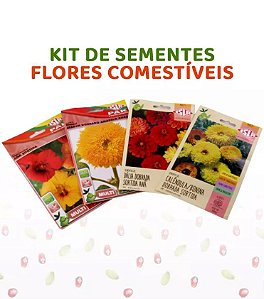 Kit de Sementes de Flores Comestíveis Variadas - Isla