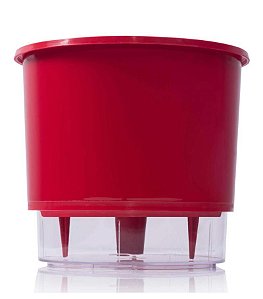 Vaso Auto Irrigável N 04 - Grande - Raiz Vermelho - 21 x 19cm
