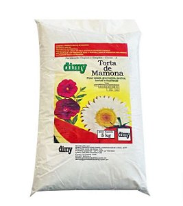 Torta de Mamona Dimy - 5 kg - Adubo Natural Orgânico - Classe A