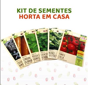 Kit Horta em Casa - Sementes Variadas Isla