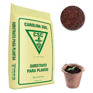 Substrato Carolina Soil Pó de Coco Premium 2801 EC 0,4 - Pronto Uso - 45 Litros