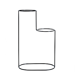 Suporte Aramado Cascata Preto 40cm para 2 Vasos Pequenos N 2 - Raiz