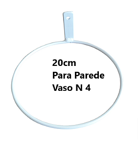 Suporte Anel para Vaso Raiz N4 Parede - Branco