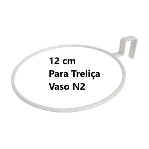 Suporte Anel para Vaso Raiz N2 com Encaixe - Branco