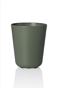 Cachepo N 5 Pote 12 Orquídea - Coleção Due da Raiz - 13x15cm - Verde Militar