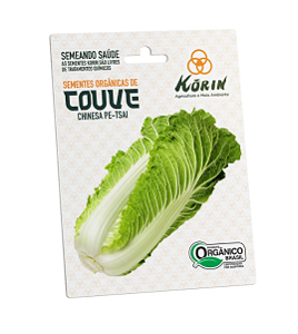 Sementes Orgânicas de Couve Chinesa Pe-Tsai - 0,12g - Korin