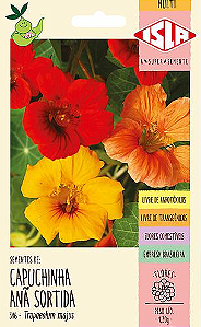 Sementes de Capuchinha Anã Sortida - 1,30 g - Isla