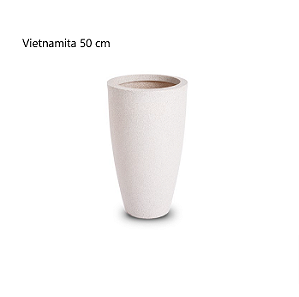 Vaso Vietnamita 50 Branco Mármore - Vasap Design