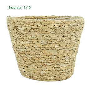 Cesto Artesanal Igmar Natural 13x10 PP - Palha Seagrass - TS Brasil