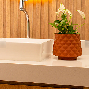 Vaso Recôncavo Mini 46 - 16 x 12 cm - Terracota - Vasap