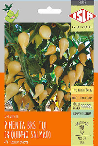 Sementes de Pimenta BRS Tui Biquinho Salmão 1g - Isla