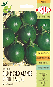 Sementes de Jiló Verde Escuro Morro Grande 250mg - Isla Original