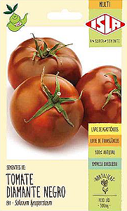 Sementes de Tomate Indet. Salada (Redondo) Diamante Negro 500mg - Isla Multi