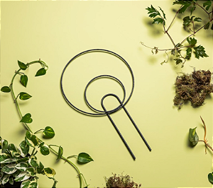 Tutor para Plantas Urban Arcos Preto - 50cm - Raiz