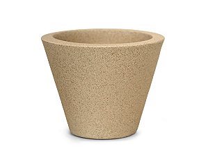 Vaso Petra Cone de Mesa 17 Areia - Terraza - Nutriplan