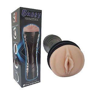 Masturbador Lanterna Masculino - Formato de Vagina - Com Vibração - Bussy - SI