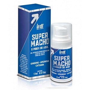 Super Macho - Gel Potencializador Masculino - O Poder do Azul - 17ml - Intt