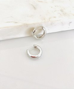 Argola redonda click em rôdio branco