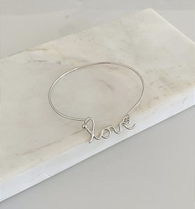 Bracelete love em semijoia