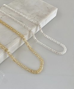 Choker malha em semijoia
