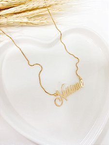 Colar nome simples e composto em semijoia