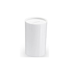 Cofrinho Plástico Lembrancinha Porta Moedas Branco