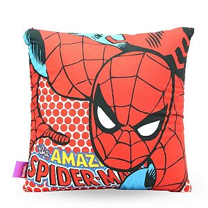 Almofada Veludo Homem Aranha Pop Art Marvel