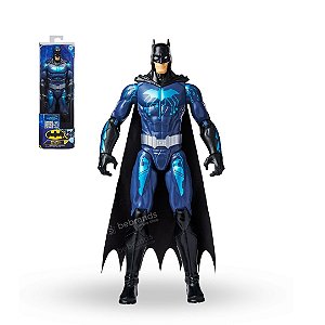 Boneco Articulado Batman Bat-Tech Blue 30cm Dc Comics