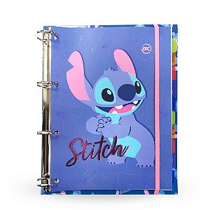 Fichário Caderno Universitário com Elástico Stitch™ Disney