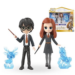 De Volta ao Mundo Mágico: Conjunto de Amizade do Patronos Harry Potter e Ginny Weasley Minis Mágicos- Harry Potter™